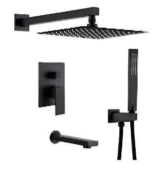 SHOWER SET + HAND SHOWER BLACK