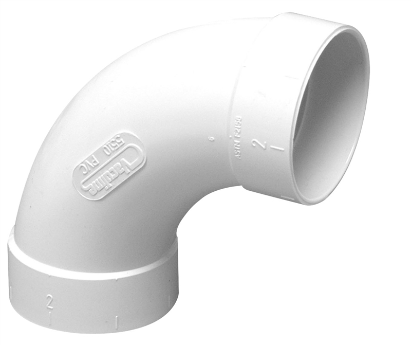 2"X90D PVC LONG ELBOW