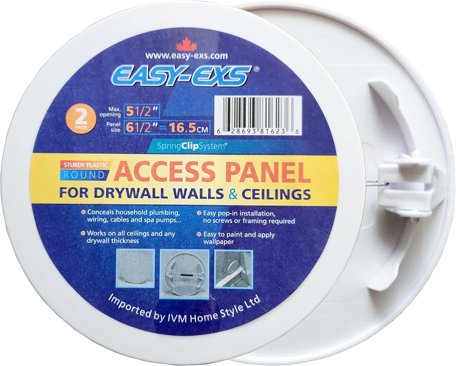 ACCESS PANEL 6.5'' PACK 2 ROUND