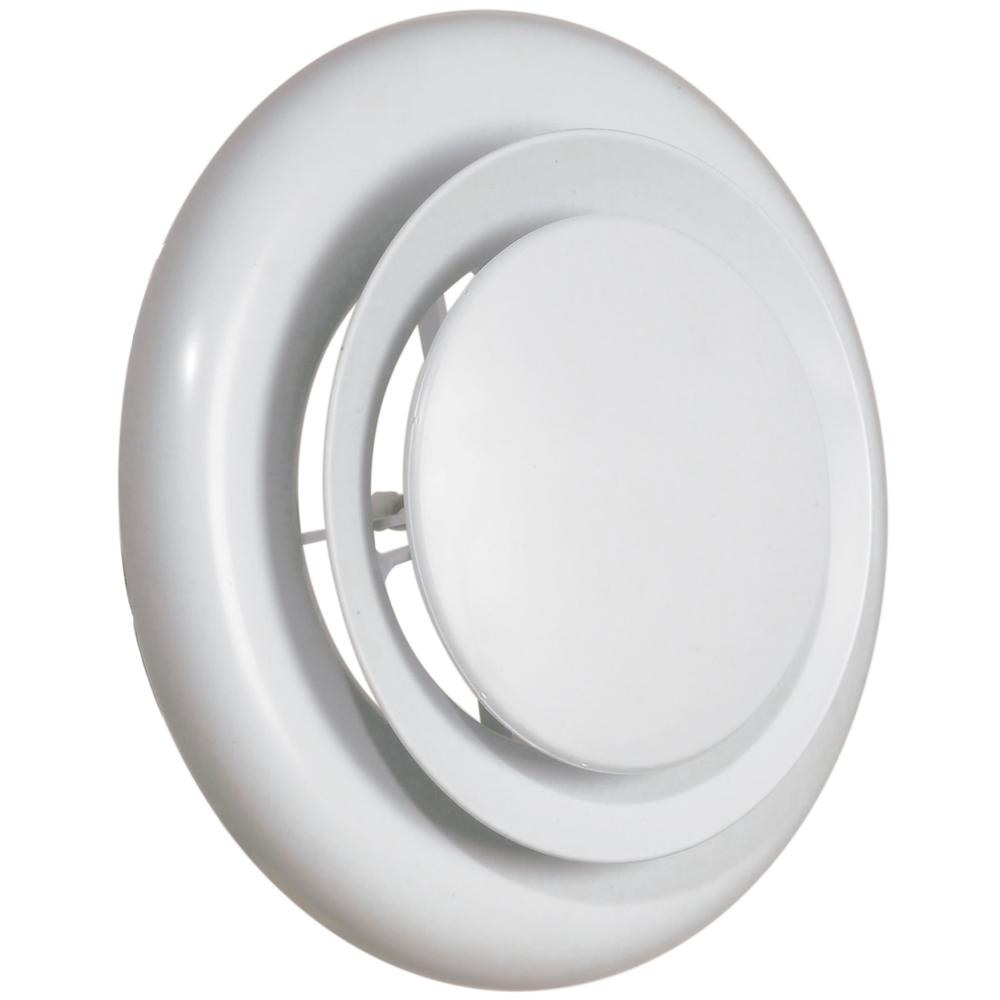 4" - 5" ROUND AIR DIFFUSER WHT