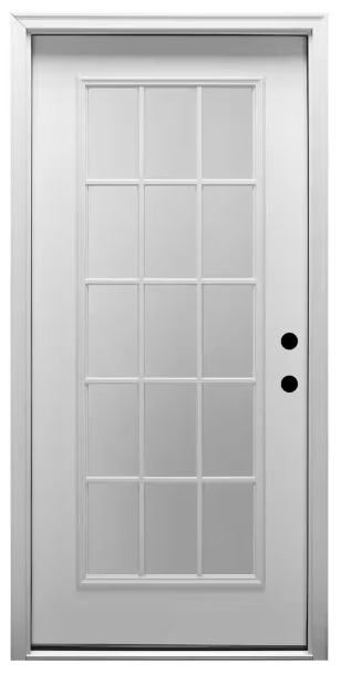 EXTERIOR DOOR 36X80 L FULL GLASS