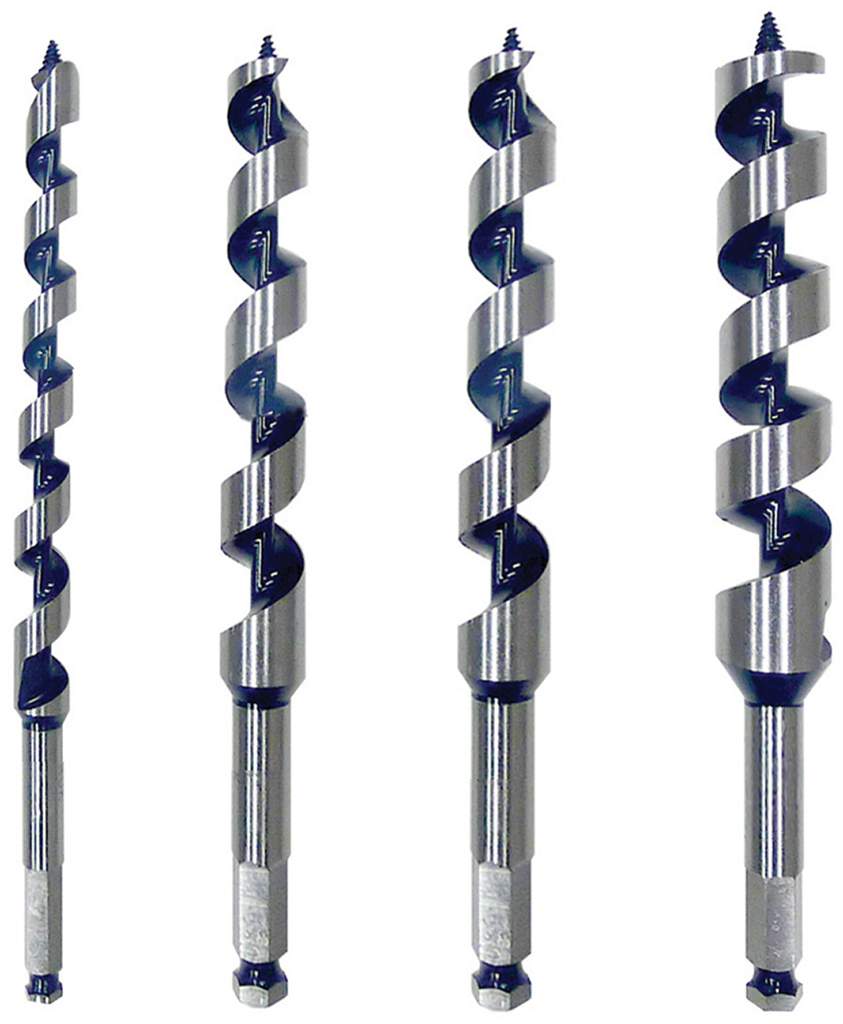 AUGER BIT SET 6" 4PC