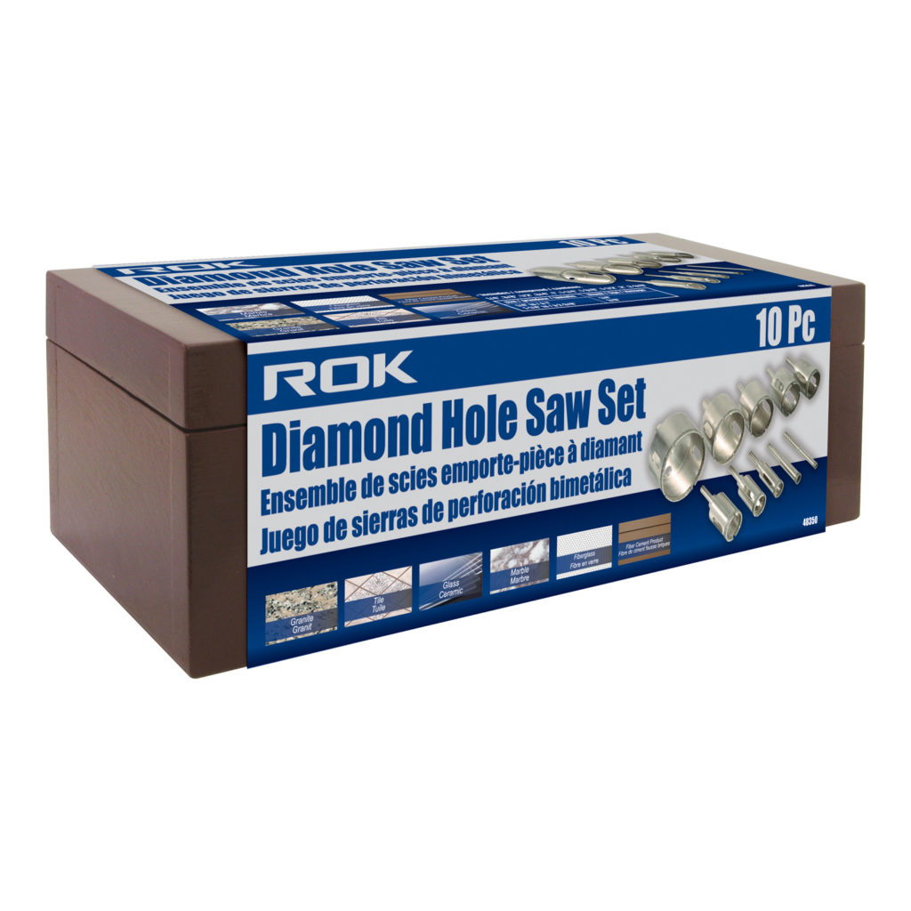 DIAMOND HOLE SAW SET 10 PC