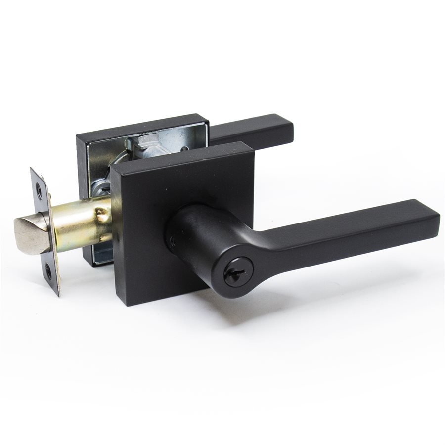 LEVER LOCK SQUARE ENTRY BLACK