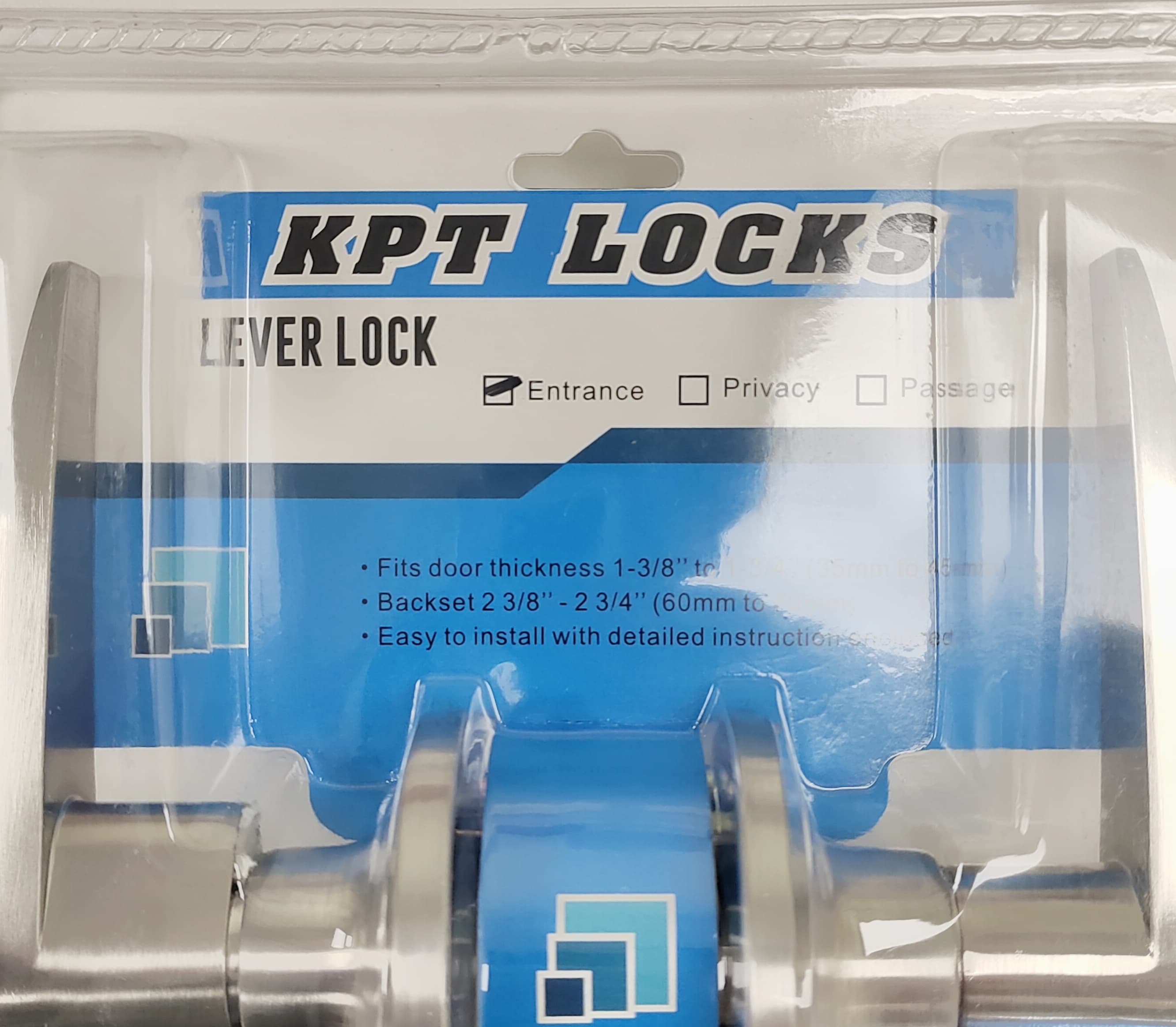 KPT LEVER LOCK ENTRY SILVER