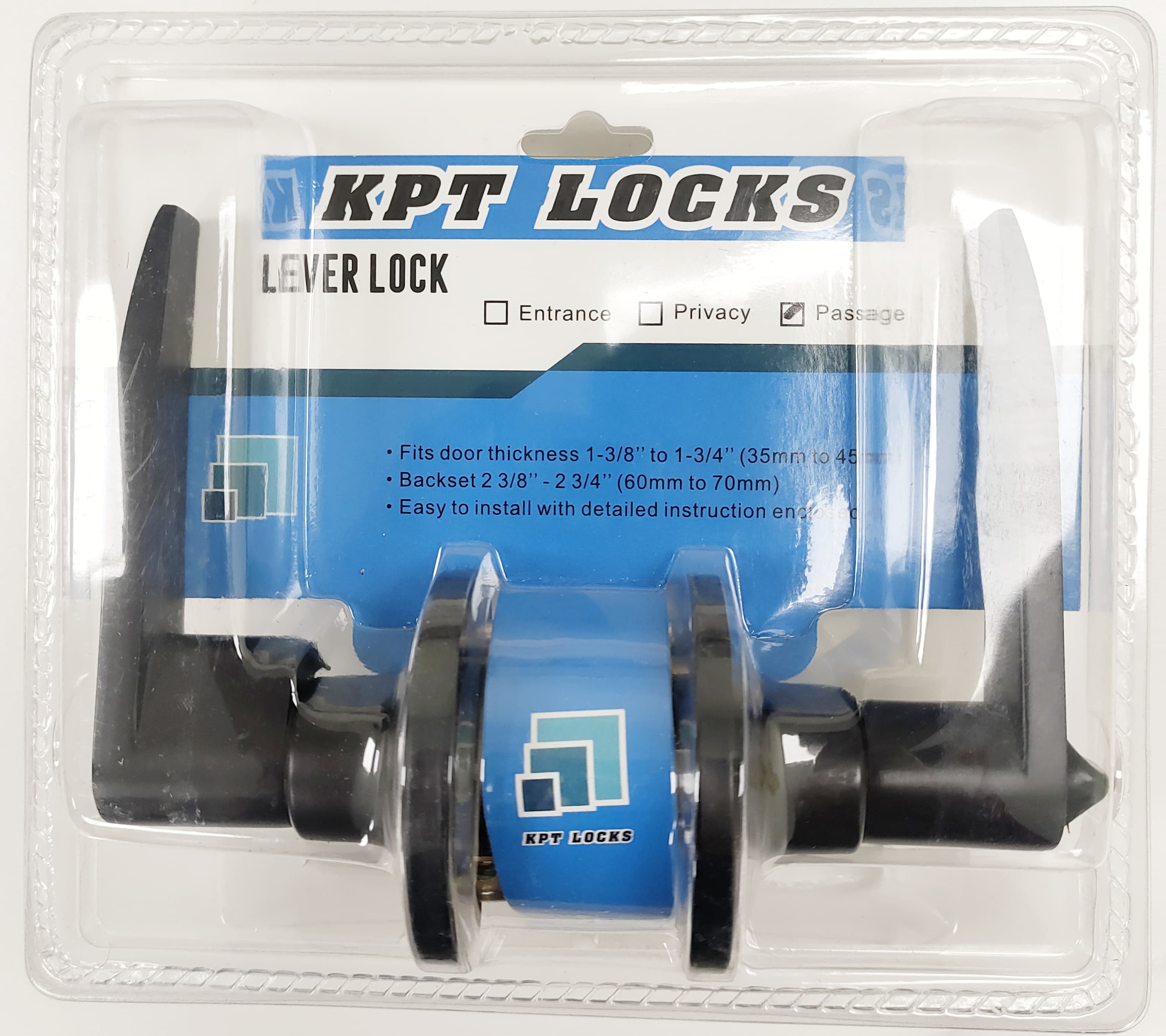 KPT LEVER LOCK PASSAGE BLACK