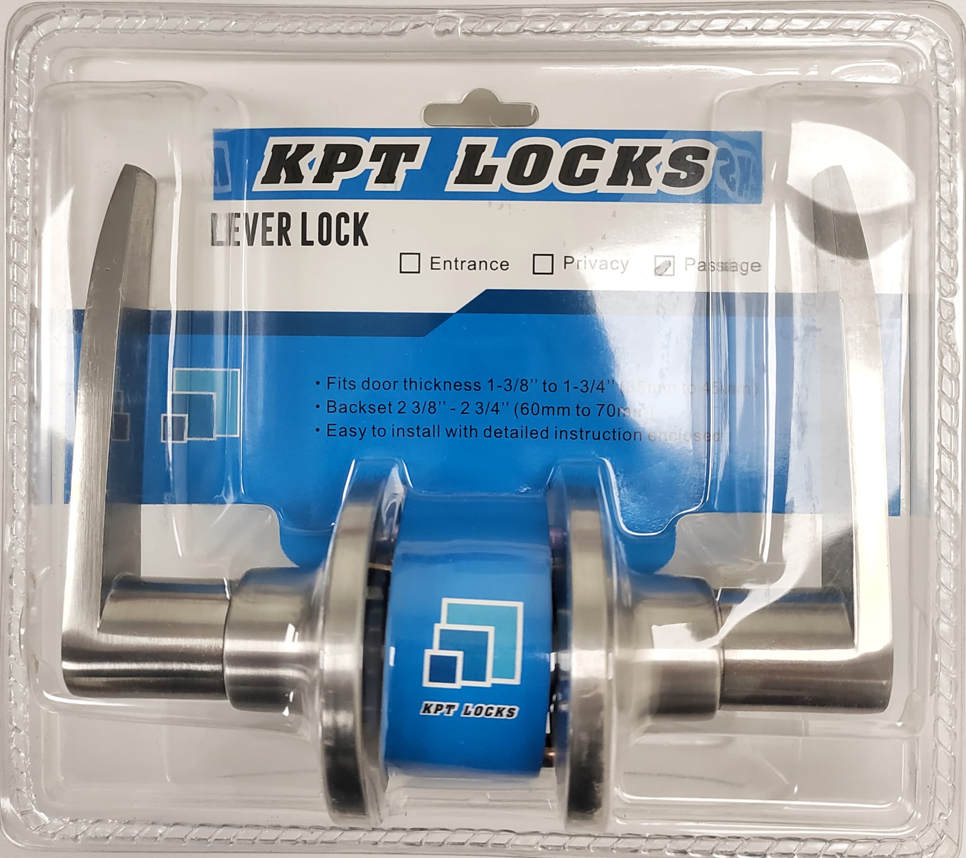 KPT LEVER LOCK PASSAGE SILVER