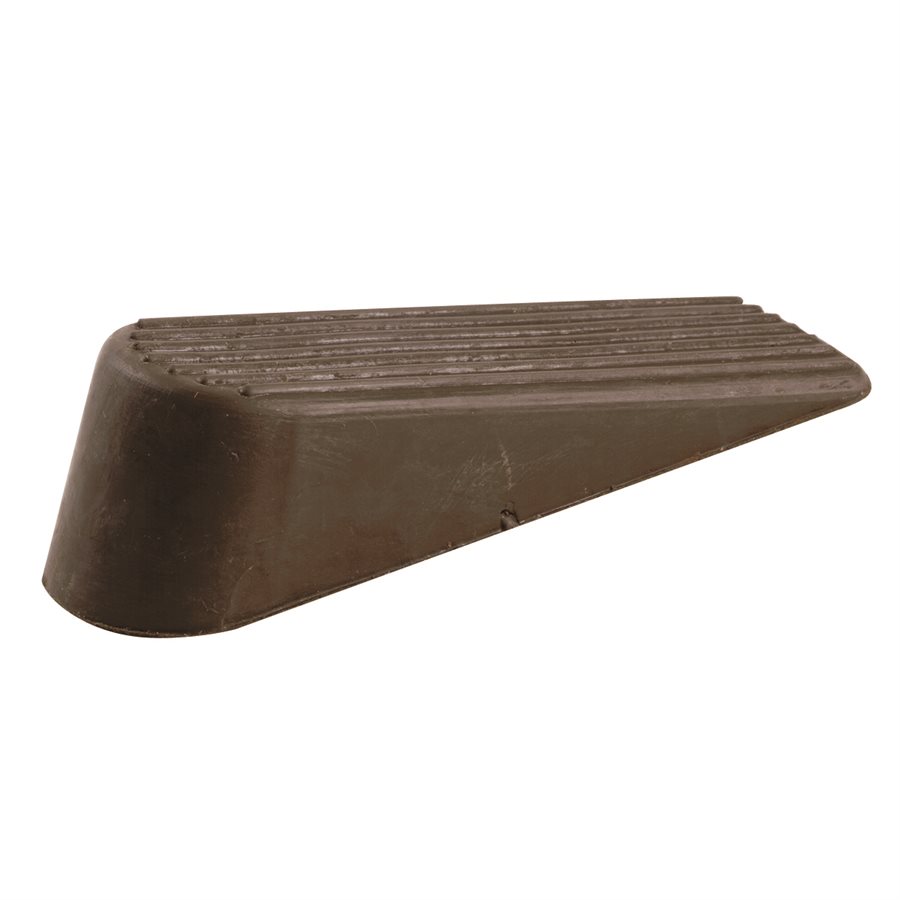 DOOR WEDGE RUBBER BROWN 2/PK