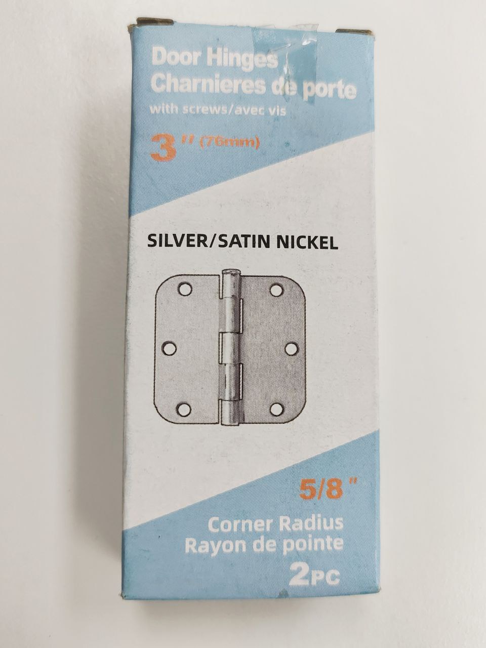 KPT HINGE 3"X3" SILVER