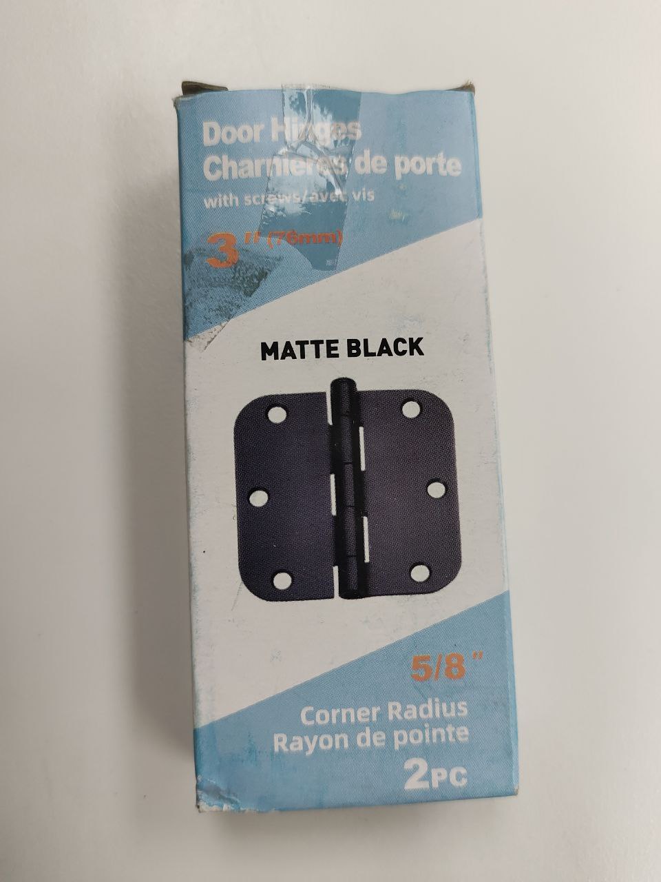 KPT HINGE 3"X3" BLACK