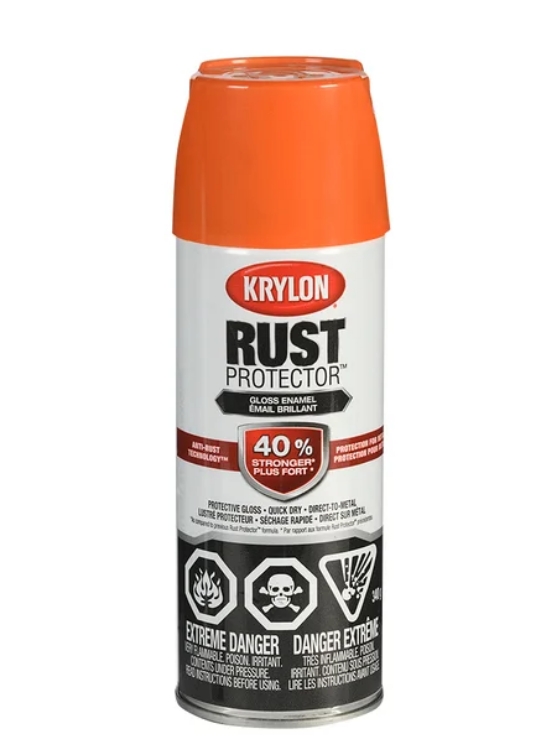 RUST PROTECTR PAINT GLOSS ORANGE