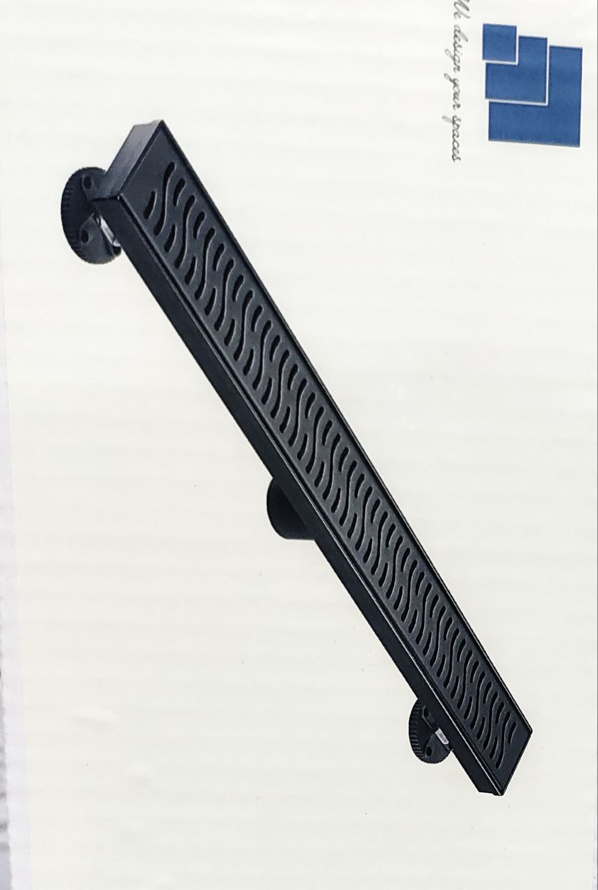 LINER SHOWER DRAIN 24 BLACK GRID