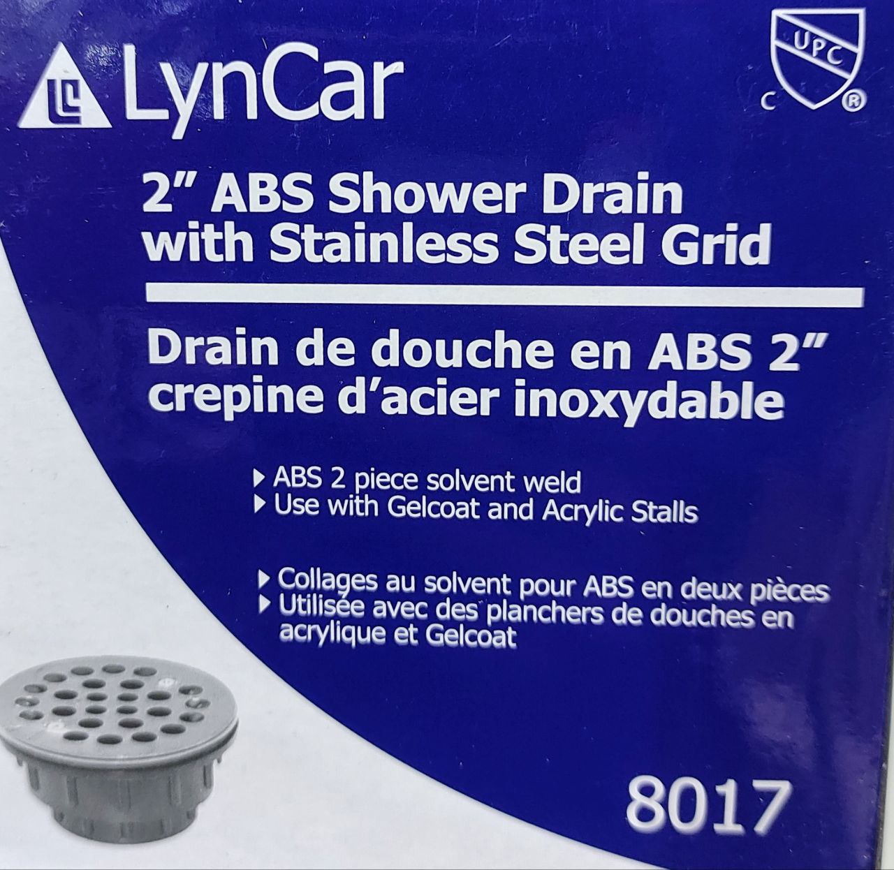 ABS SHOWER DRAIN Round 2" 8017