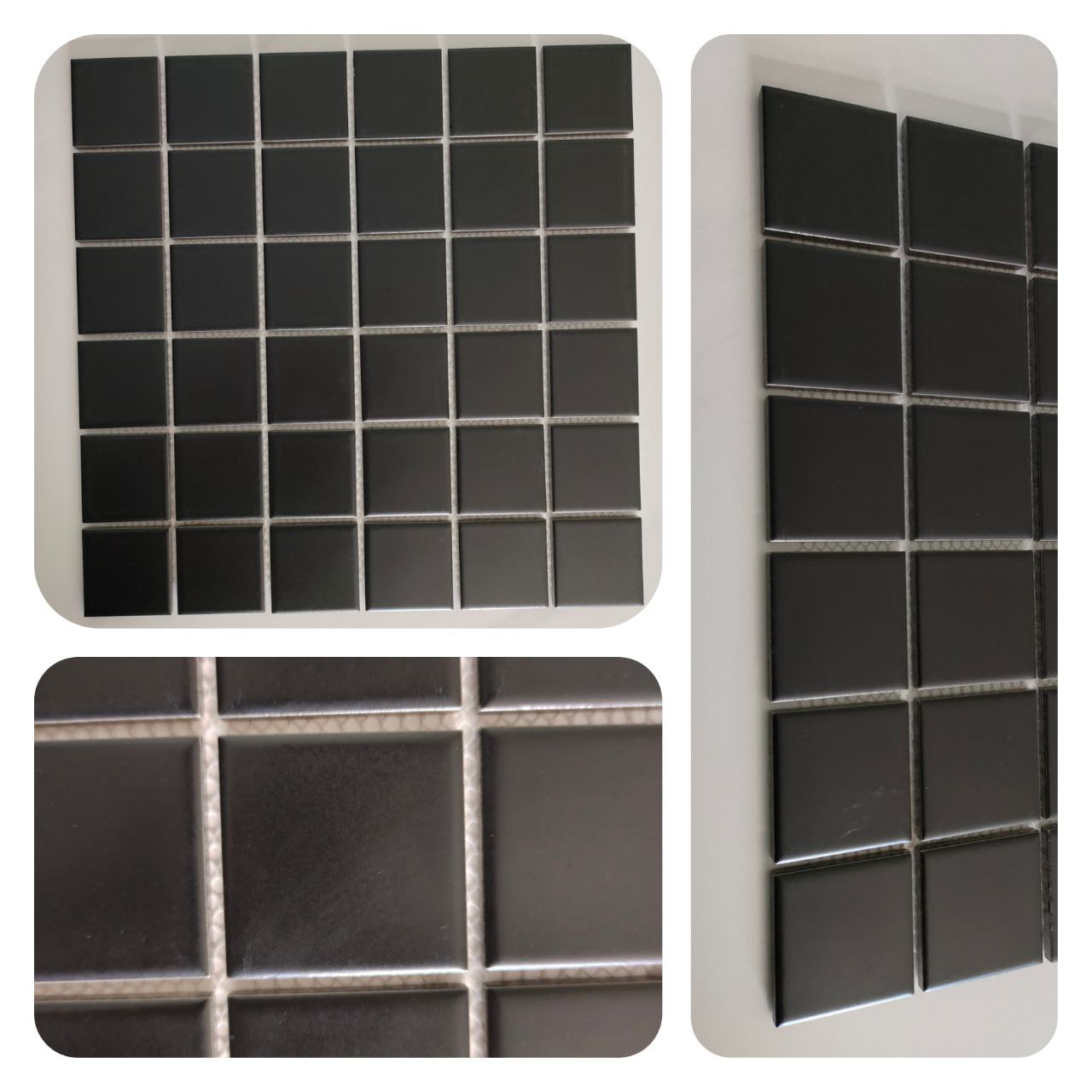 Y48808 SHOWER FLOOR SQUARE BLACK