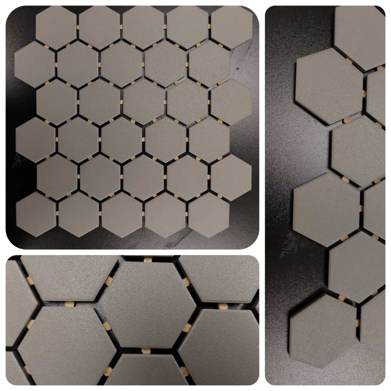 QUEBEC HEXAGON BLACK 2"