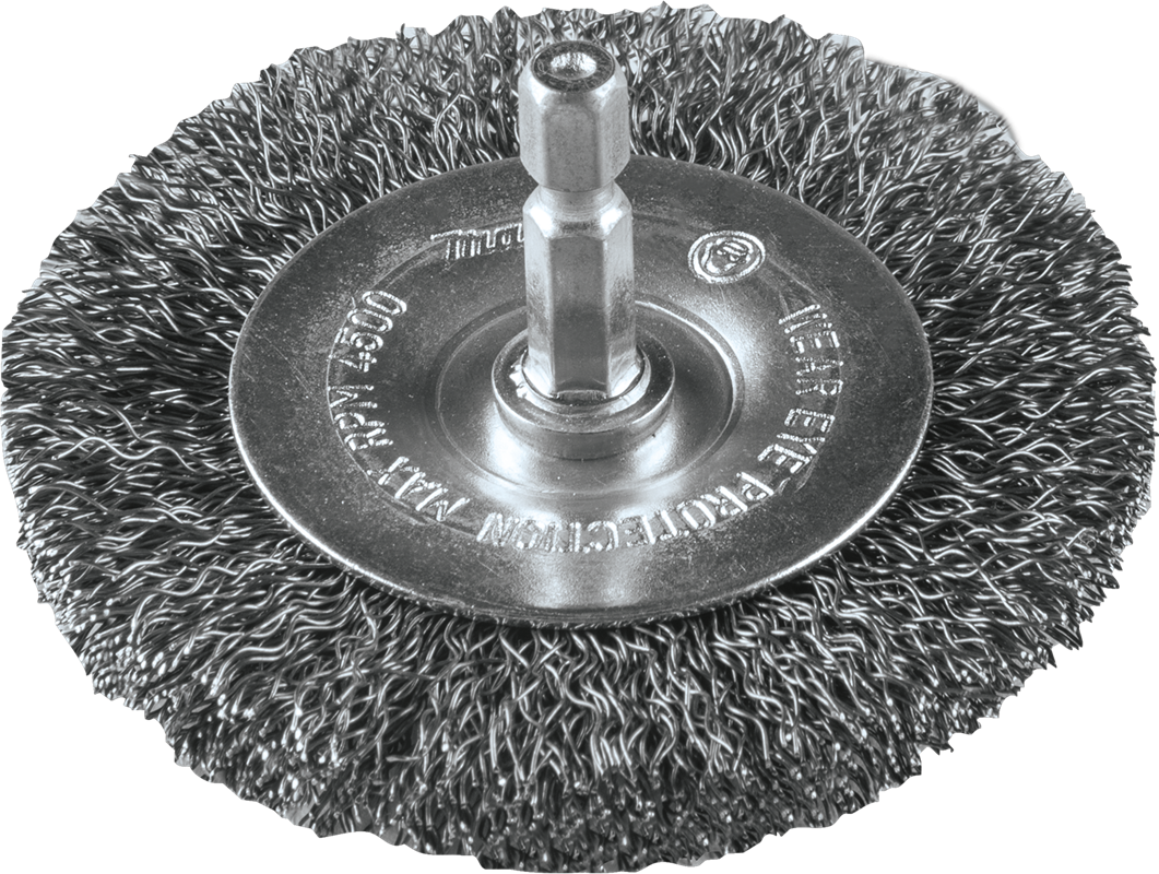 3" X 1/4" HEX WIRE WHEEL BRUSH