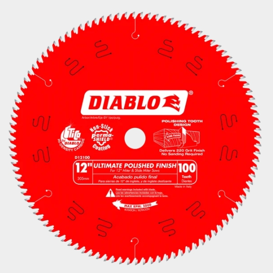 12X100 TOOTHPOLISH FINISH SAWBLD