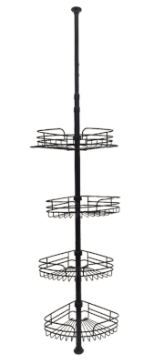 KPT TELSCOPC SHOWER CADDY BLACK