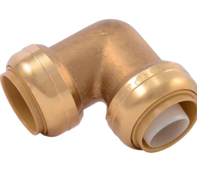 BRASS PUSHFIT ELBOW 1''