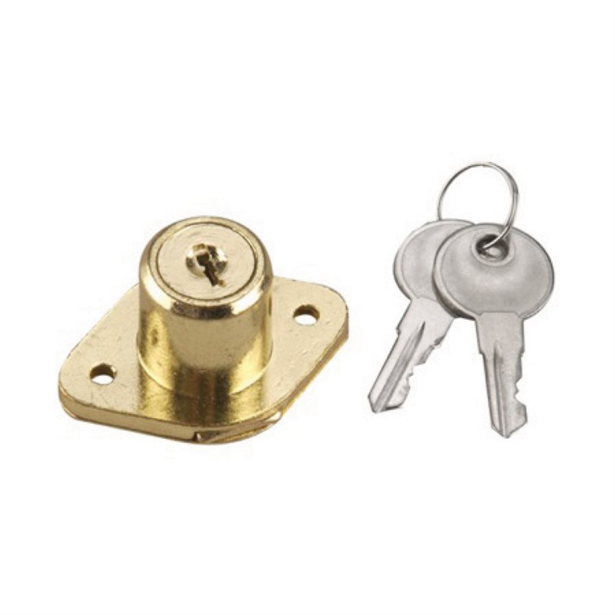 DRAWER LOCK BRASS 3/4IN