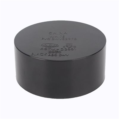 ABS SOLID CAP 1-1/2"