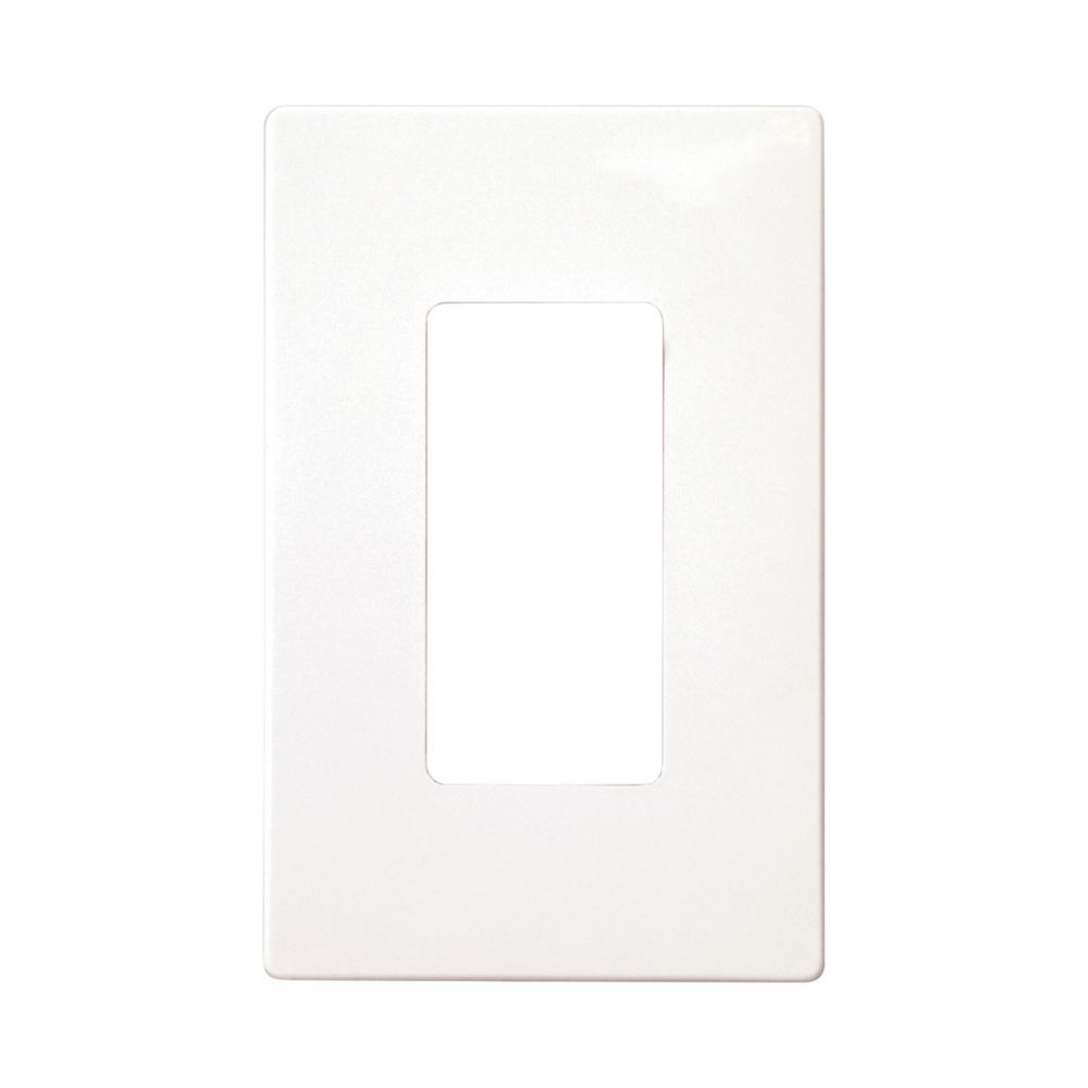 1 GANG SCREWLESS PLATE WHITE