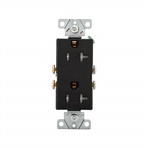 RECEPTACLE 20A TR DUPLEX BLACK