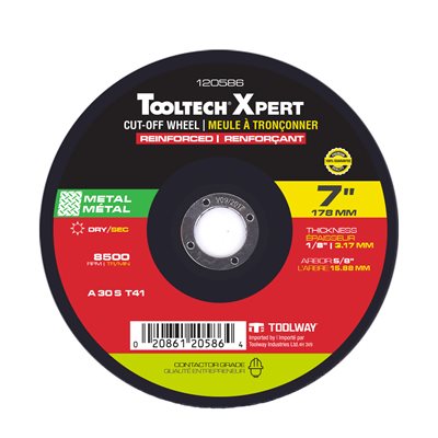 CUT OFF WHEEL ABRASIVE 7IN