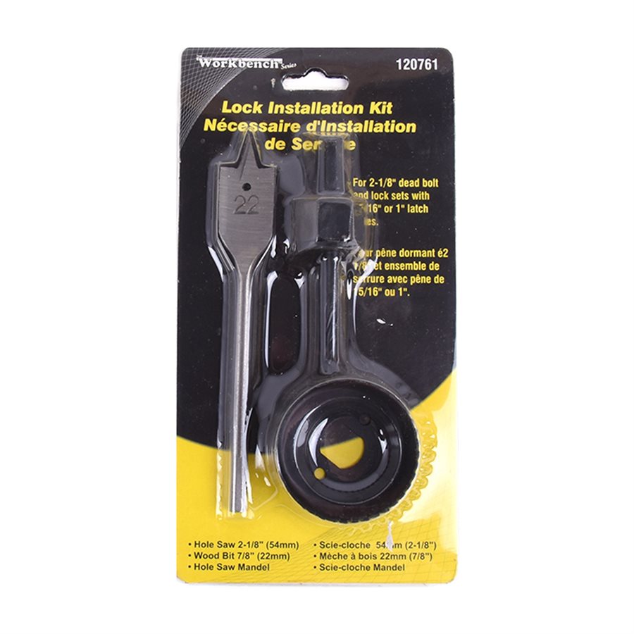 DOOR LOCK INSTALLATION KIT 3PC