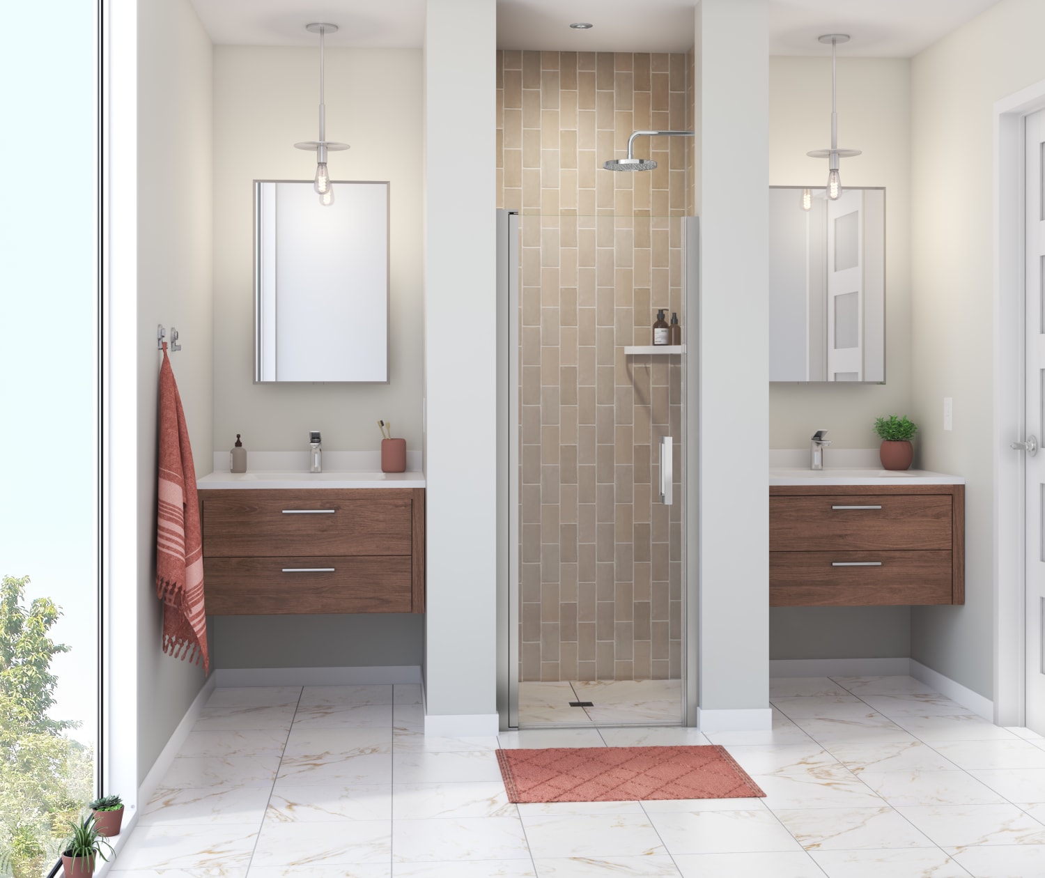 MAX SHOWER DOOR  23"-25" X 68"