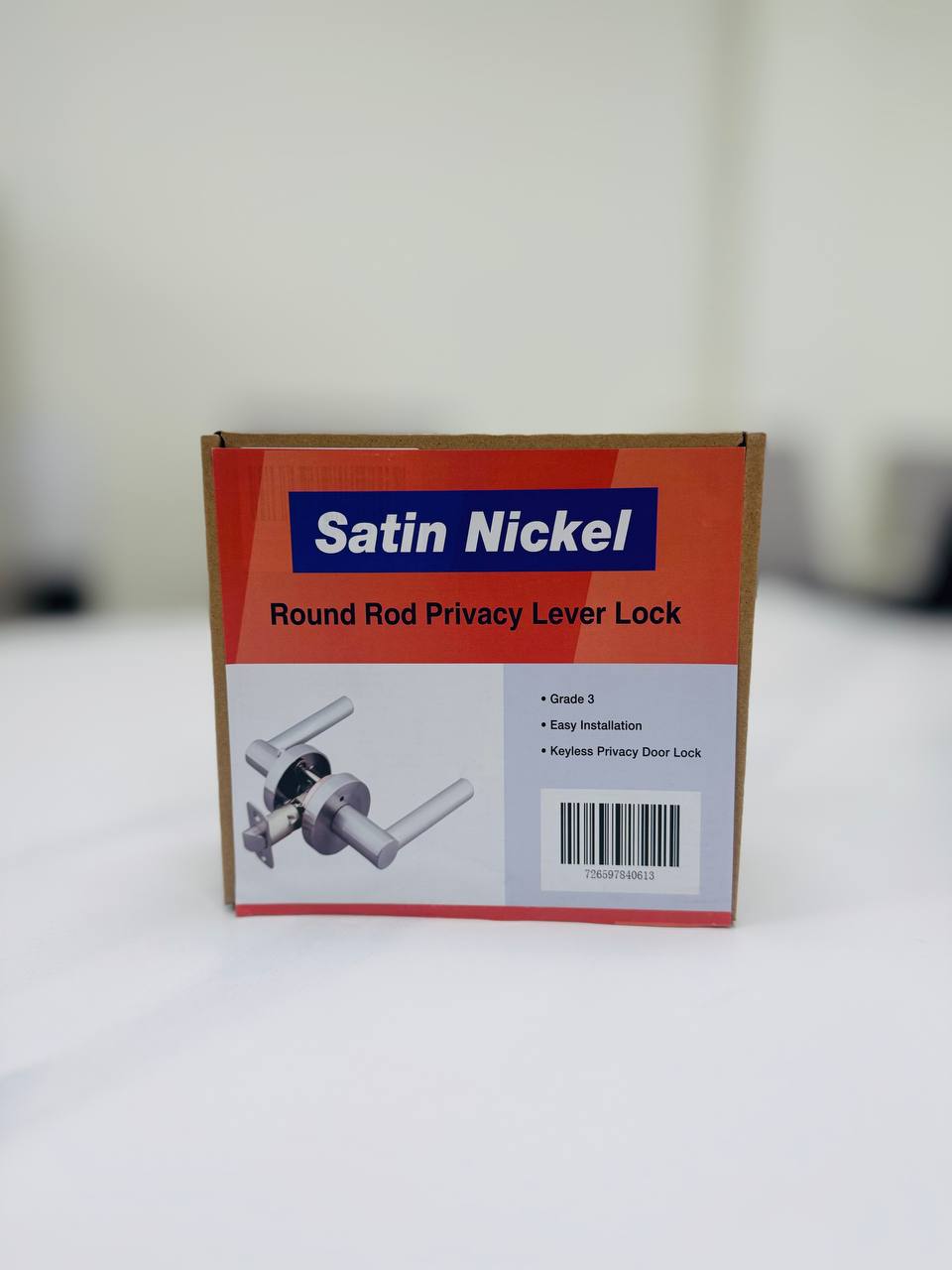 KPT HD LEVER ROUND SILVR PRIVACY