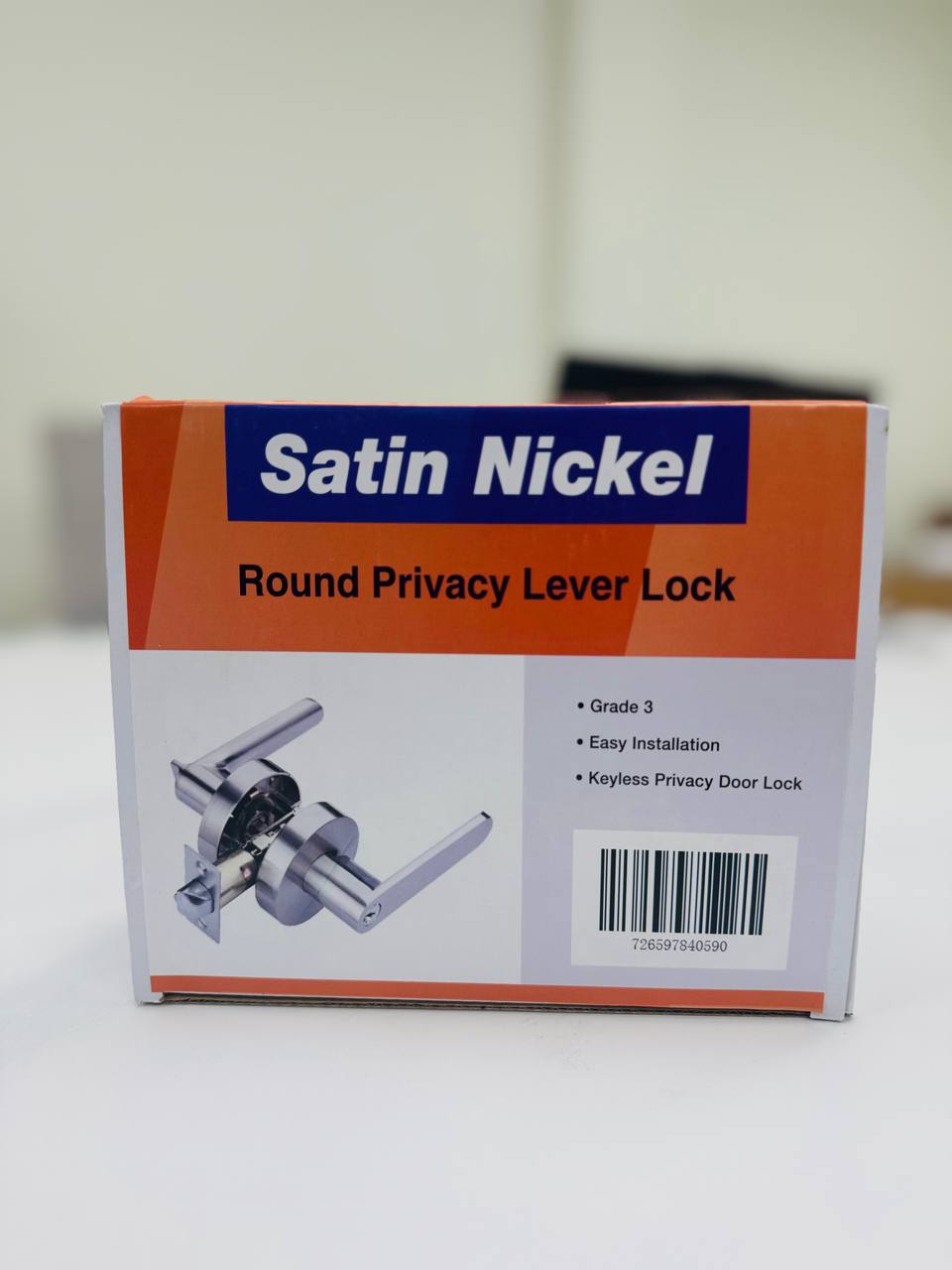 KPT HD LEVER ROUND SILVR PRIVACY