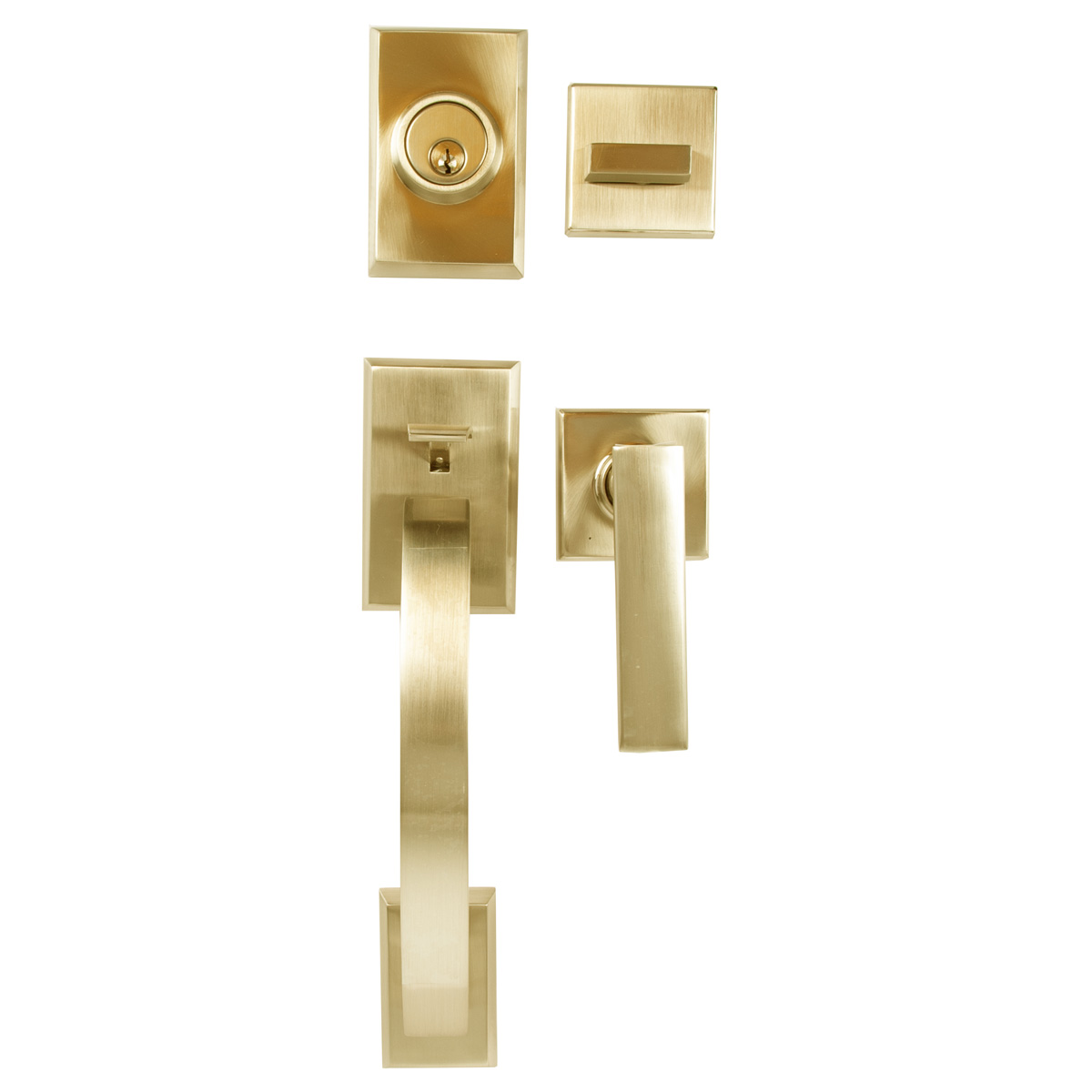 DOOR DUMMY GRIP SQUARE GOLD