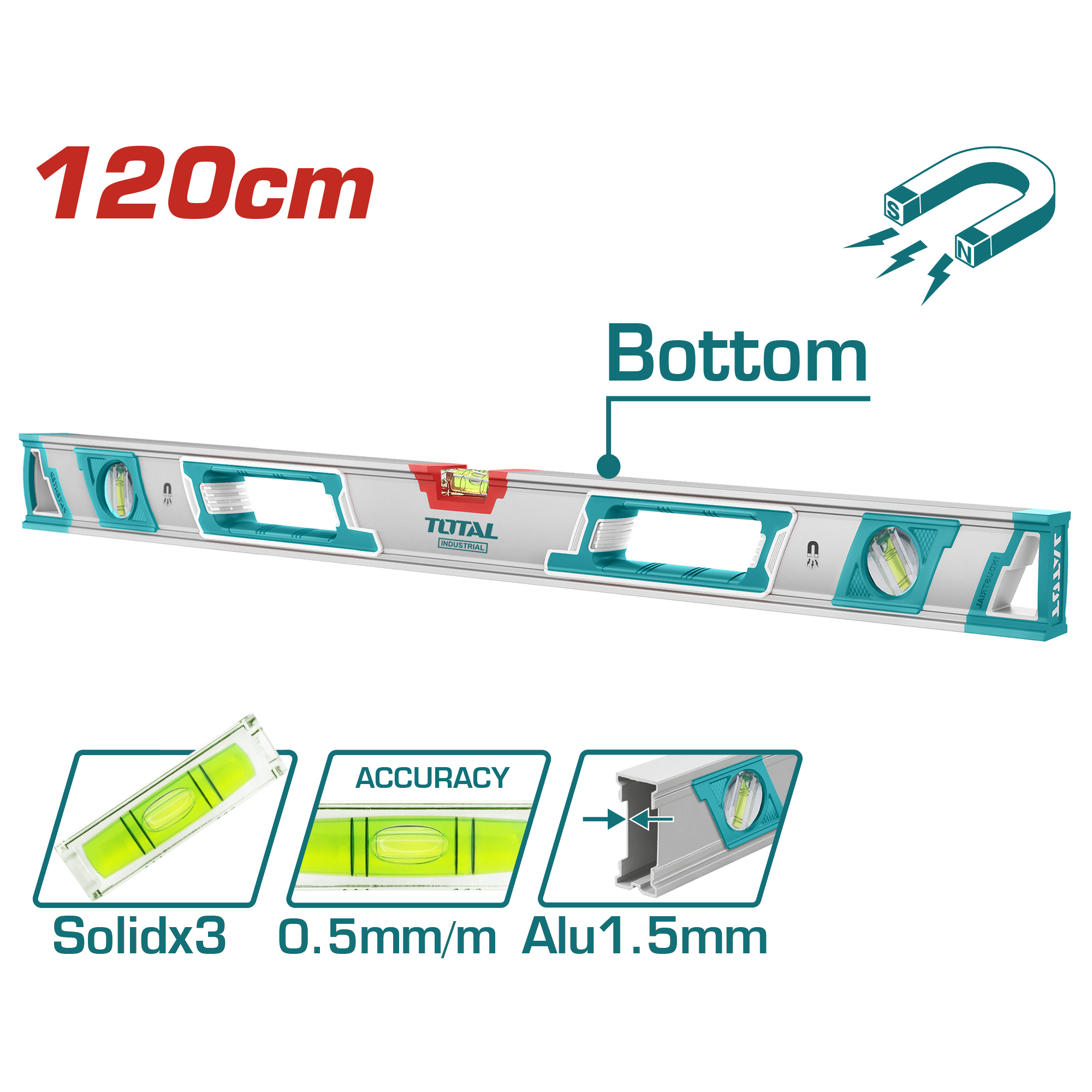 48"LEVEL WITH MAGNETS