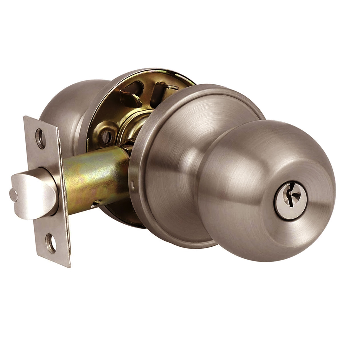 LOCK KNOB ENTRY PEWTER