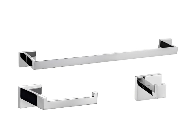 TOWEL BAR CHROME 3 PC SET