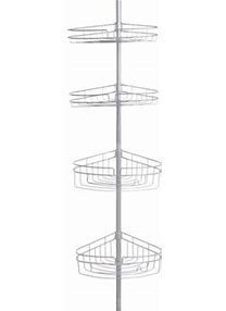 KPT TELSCOPC SHOWER CADDY SILVER