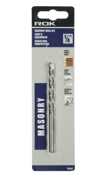 MASONRY DRILL BIT 1/4''