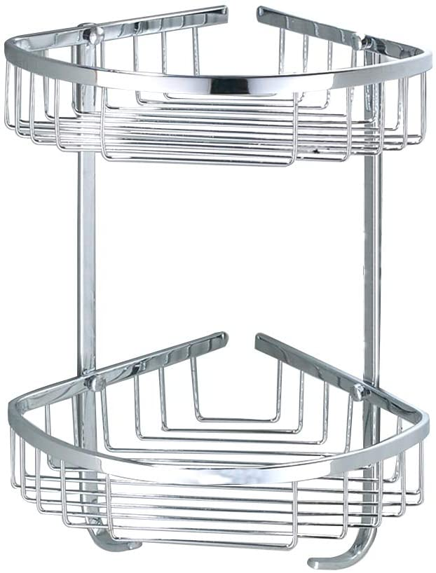 KPT CORNER  CADDY 2 SHELF SILVER