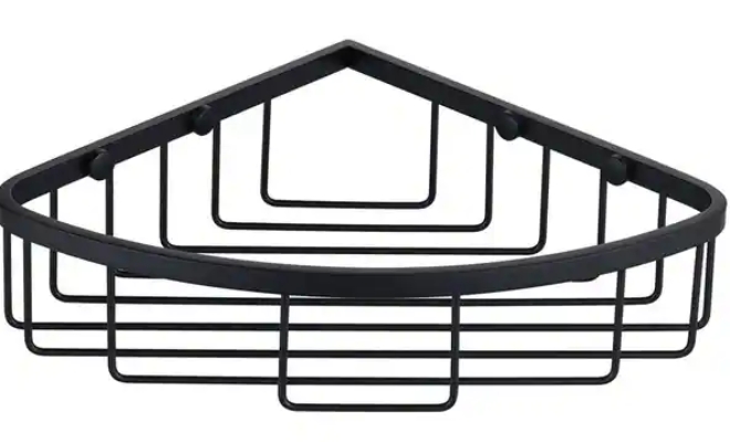 KPT CORNER  CADDY 1 SHELF BLACK