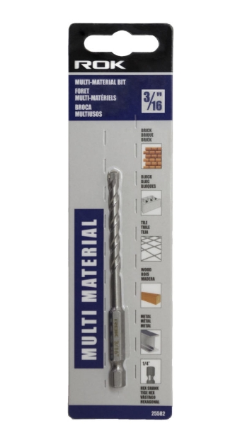 MULTI MATERIAL DRILL BIT 3/16''