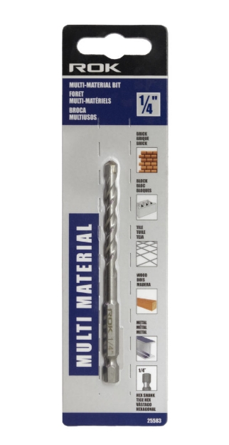 MULTI MATERIAL DRILL BIT 1/4''