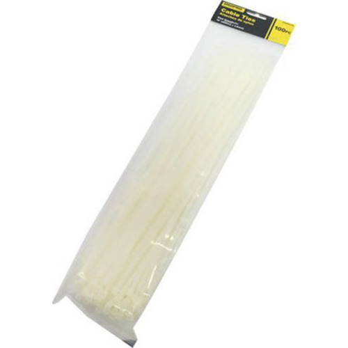 100 PC 16" CABLE TIES- CLEAR