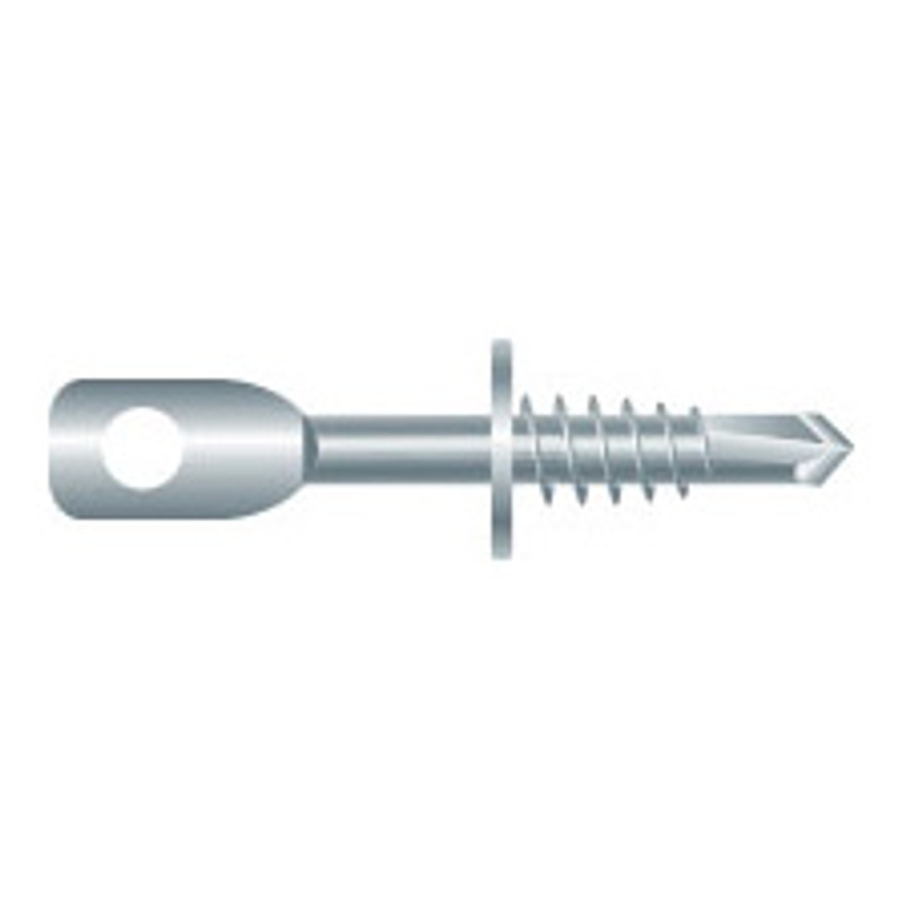 1/4"X2"EYE LAG U-DRILL N WASHER