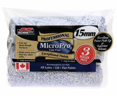ROLLER MICROFIBER BLUE 15MM