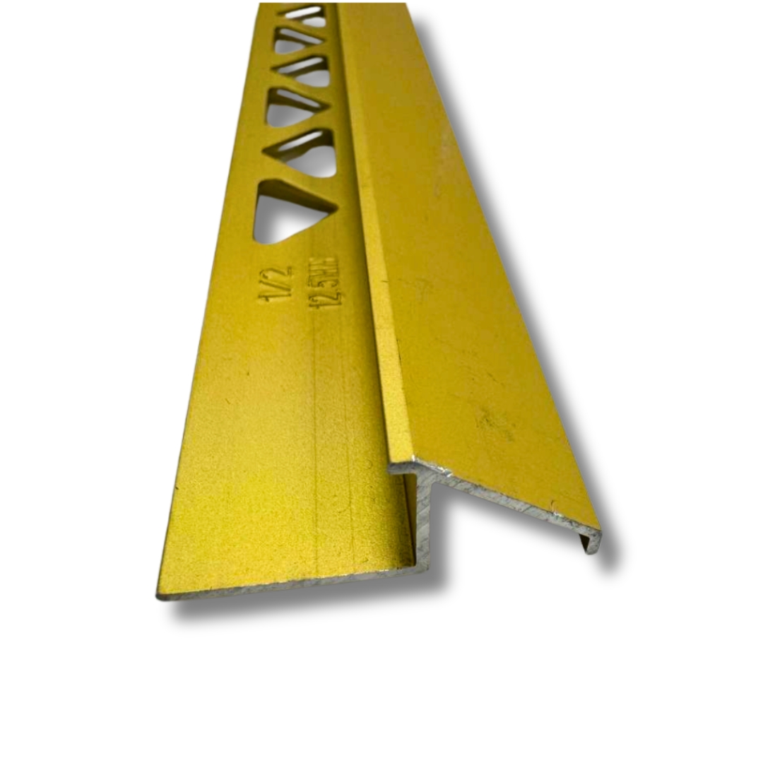TILE TO CARPET EDGE GOLD 1/2"-8'