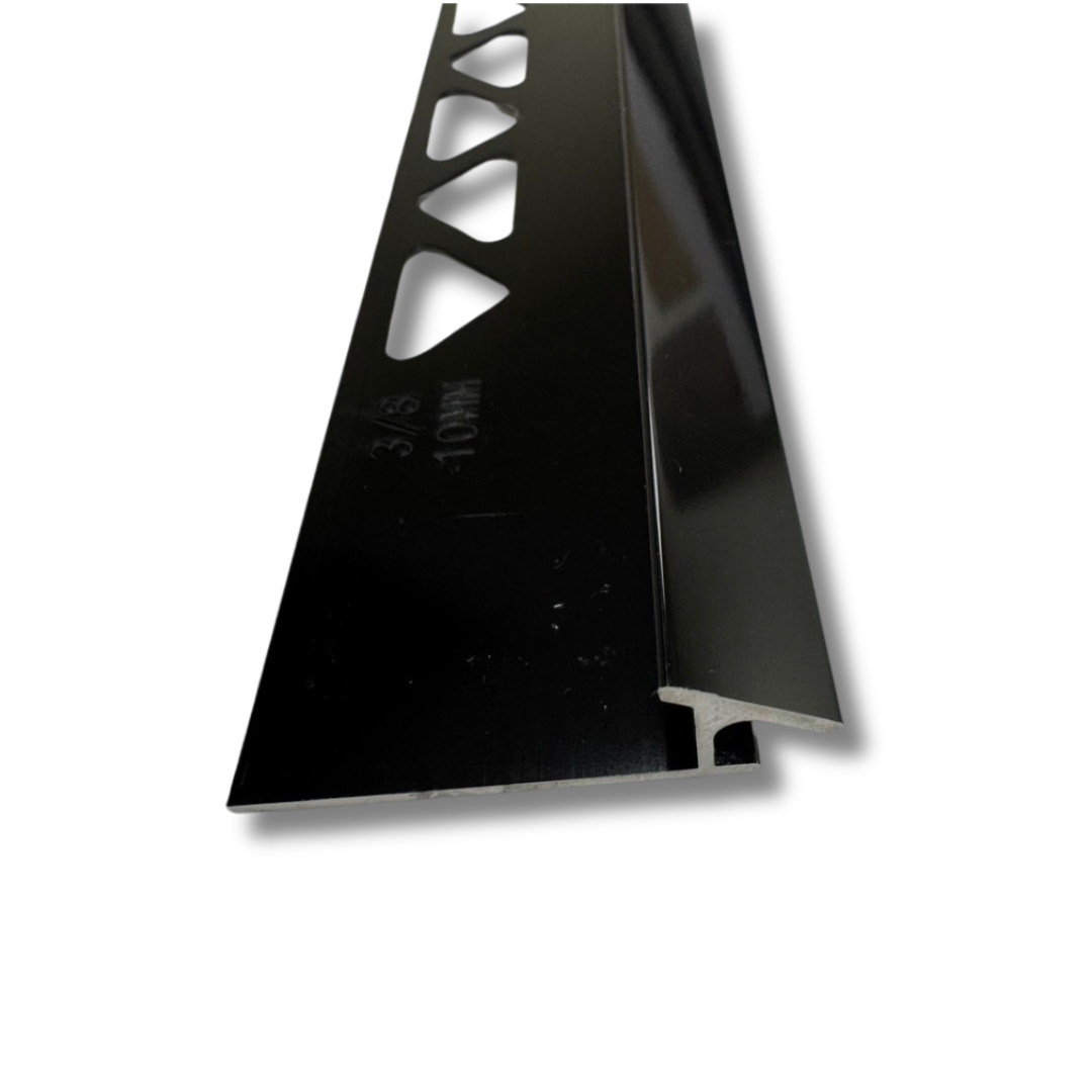 TILE TO CARPET EDGE BLK 3/8"-8FT
