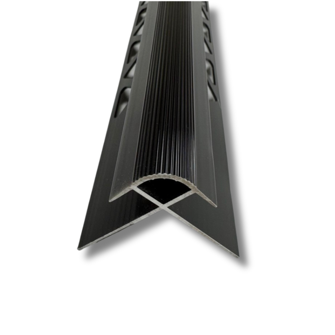 METAL TILE EDGE BLK 5/16"X8' KPT
