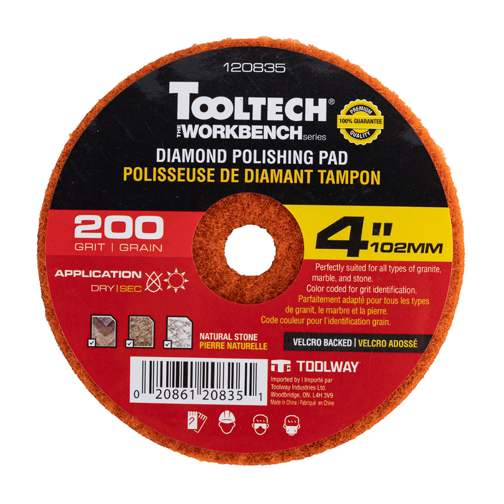 10PC Diamond Dry Polishing Pad4"