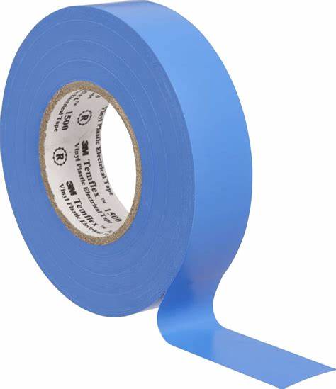 PVC ELECTRICAL TAPE 18MM BLUE